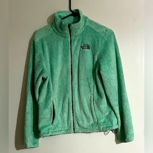 Mint green north face osito plush